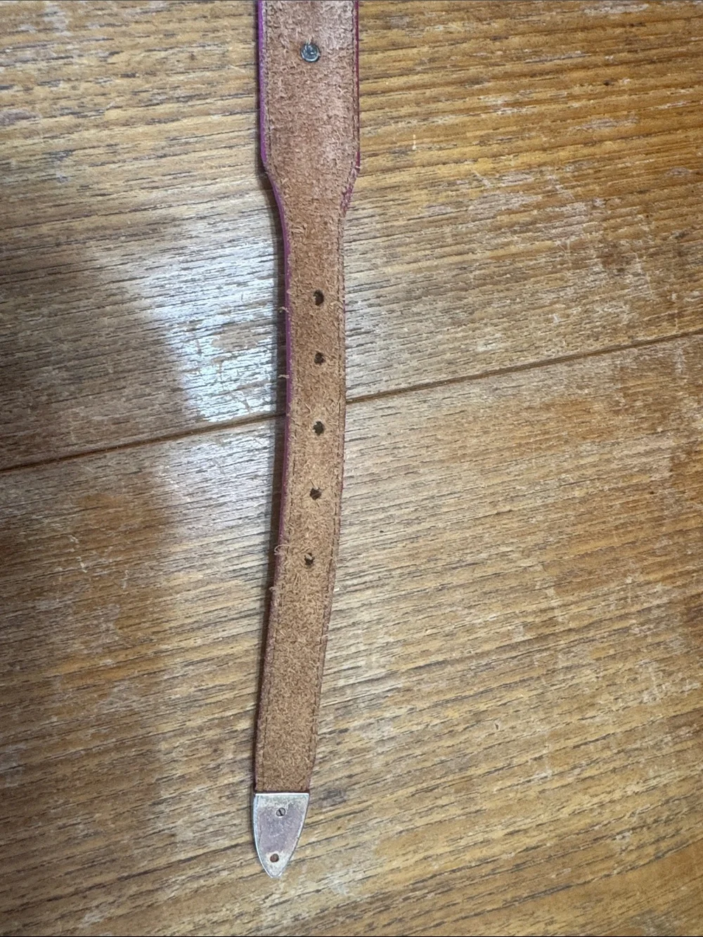 Vintage 1990 Leegin Silver Creek Red Animal Concho Belt 26